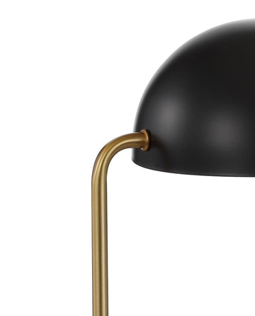 Porter 13.5" Art Deco Dome Lamp with Marble Base - JONATHAN Y